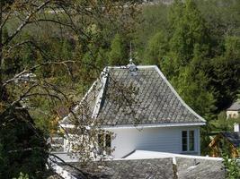 Flam und der Aurlandsfjord in Norwegen foto