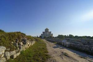 Sewastopol, Landschaft mit Blick auf das historische Chersones foto