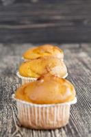 frische Muffins, Nahaufnahme foto