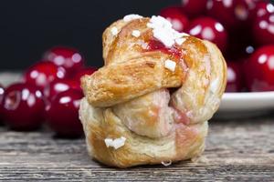 hausgemachtes Brötchen, Nahaufnahme foto