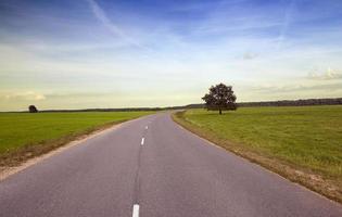 Frühlingsstraße, Landschaft foto