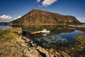 kleine Oase in Norwegen am Fjord foto