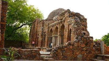 delhi hauz khas komplexe gesamtansicht des grabes von firoz shah, foto