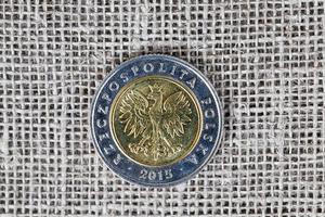 eine polnische Münze foto