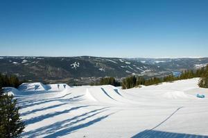 Snowpark in norwegen foto