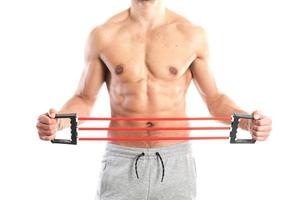 fitter, muskulöser männlicher Körper foto