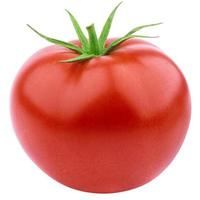 Tomate lokalisiert auf weißem Hintergrund mit Beschneidungspfad foto