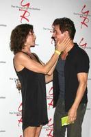 los angeles, 15. august - stacy haiduk, christian leblanc beim the young and the restless fan club event im universal sheraton hotel am 15. august 2015 in universal city, ca foto