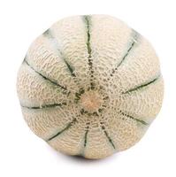 Cantaloupe-Melone isoliert auf weißem Hintergrund foto