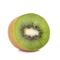 in Scheiben geschnittene Kiwis, isoliert auf weiss foto