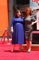 los angeles, 2. juli - melissa mccarthy, susan sarandon bei der hand- und fußabdruckzeremonie von melissa mccarthy im tcl chinese theater am 2. juli 2014 in los angeles, ca foto