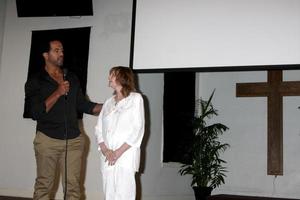 avalon, 26. sep - kristoff st john, maria st john beim ein mann namens gott q und a, catalina film festival in der avalon community church am 26. september 2014 in avalon, catalina island, ca foto