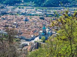 hdr-luftbild von como, italien foto