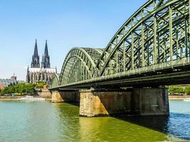 hdr koeln panorama vom rhein foto