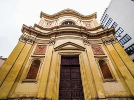 hdr immacolata concezione kirche der unbefleckten empfängnis in turin foto