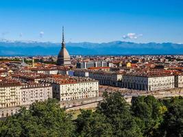 hdr-luftaufnahme von turin foto