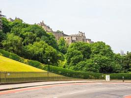 hdr edinburgh castle in schottland foto