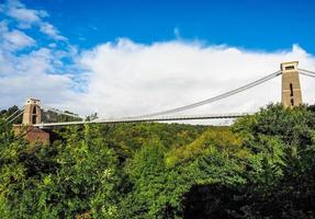 HDR-Clifton-Hängebrücke in Bristol foto