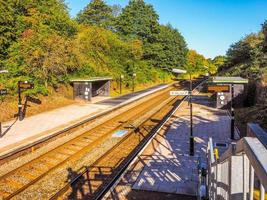 HDR-Holz-Endstation in Tanworth in Arden foto