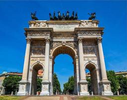 hdr arco della pace, mailand foto