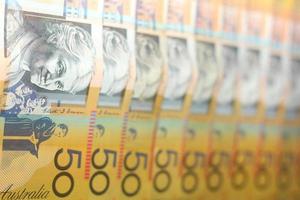 australische 50-Dollar-Banknote foto