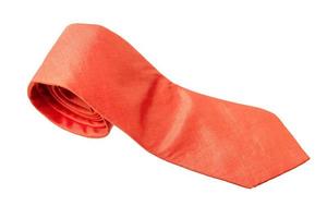 schlichte orangefarbene Business-Krawatte foto