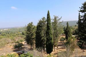 Landschaft in den Bergen im Norden Israels foto