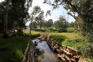 der yarkon fluss im stadtpark in tel aviv. foto