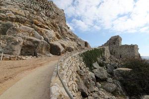 4. Januar 2022 . die nimrod festung ist eine mittelalterliche festung im nördlichen teil der golanhöhen im norden israels. foto