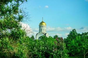 moskau, russland - 16. juli 2017 kirche st. georg auf dem poklonnaya-hügel. foto