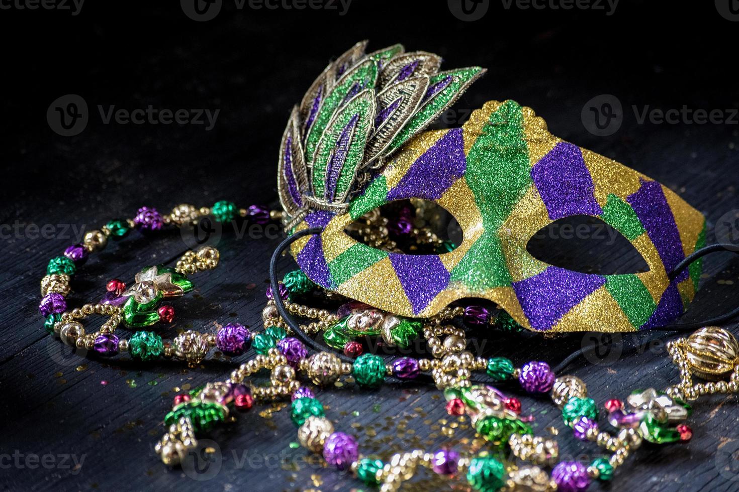 new orleans mardi gras mask för maskeradparad foto