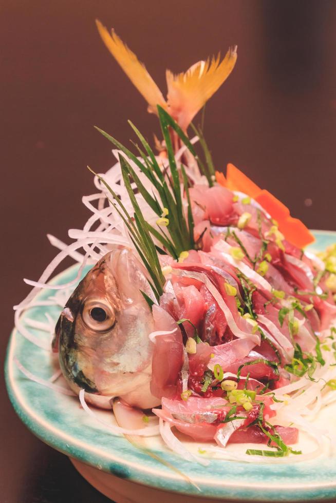 makrill sashimi, japansk mat foto