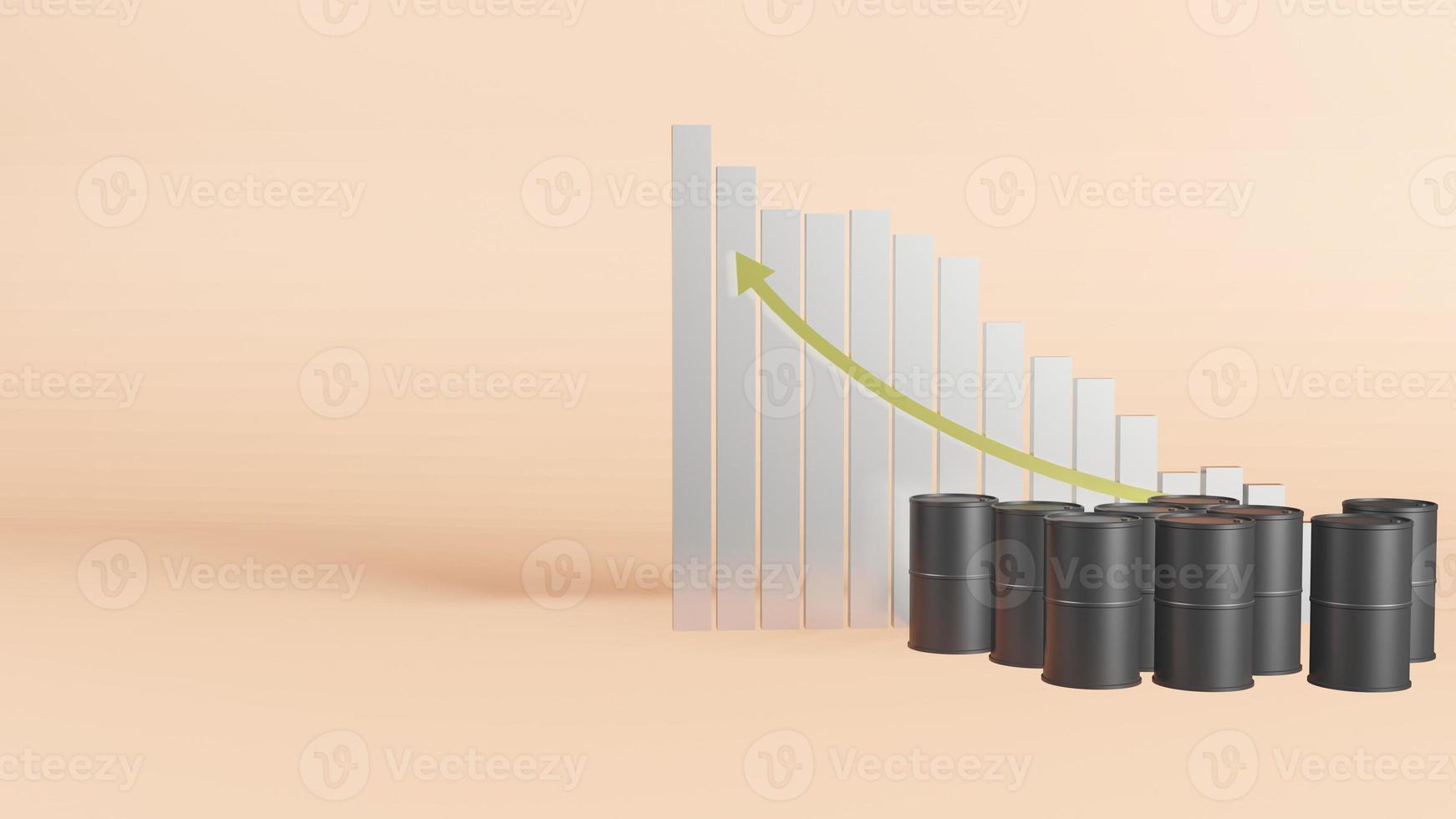 de svarta oljetankarna för petroleum eller energiinnehåll 3d-rendering foto