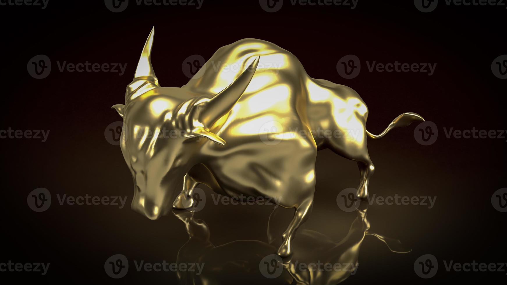 guldtjuren på svart bakgrund för affärsidé 3d-rendering foto