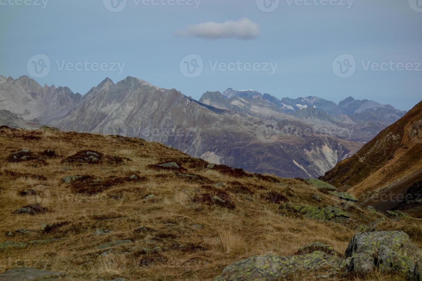 vandring i de schweiziska alperna foto