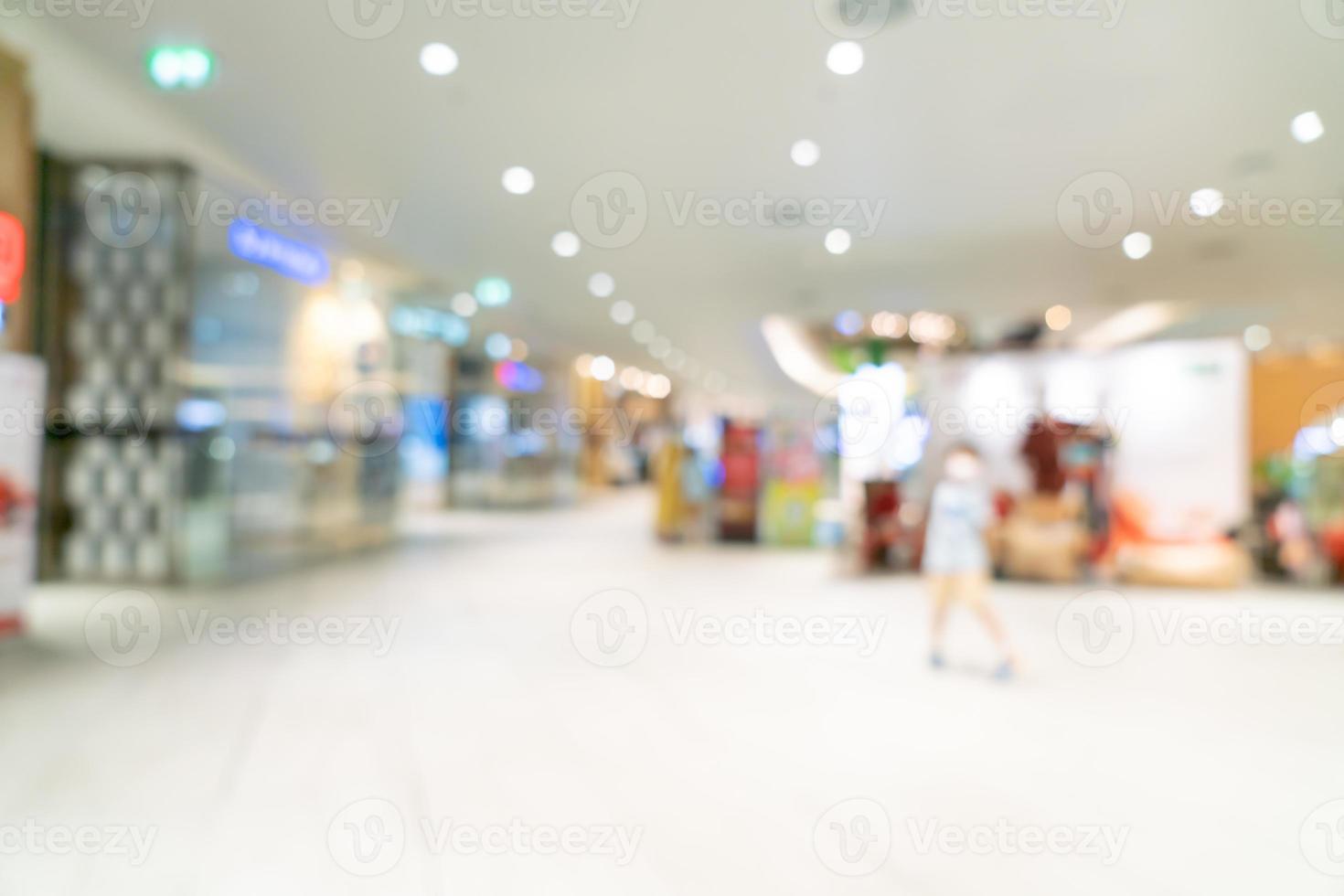 abstrakt oskärpa och oskärpa lyxiga köpcentrum och butik för bakgrund foto