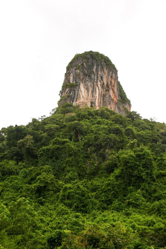 höjd berg skönhet natur i phaatthalung södra thailand foto