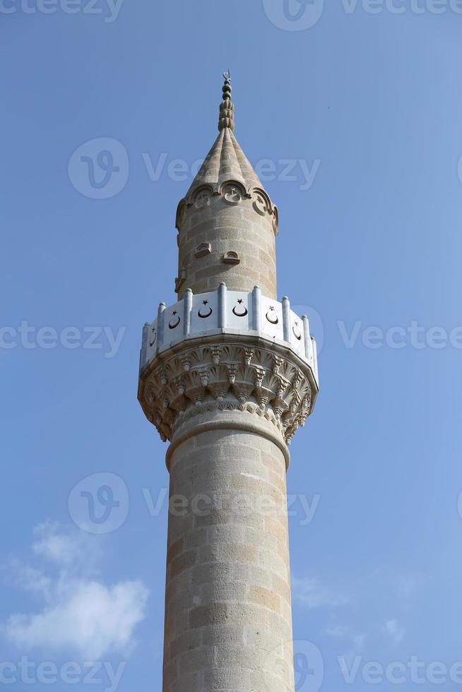 minaret av bodrum slott moskén foto