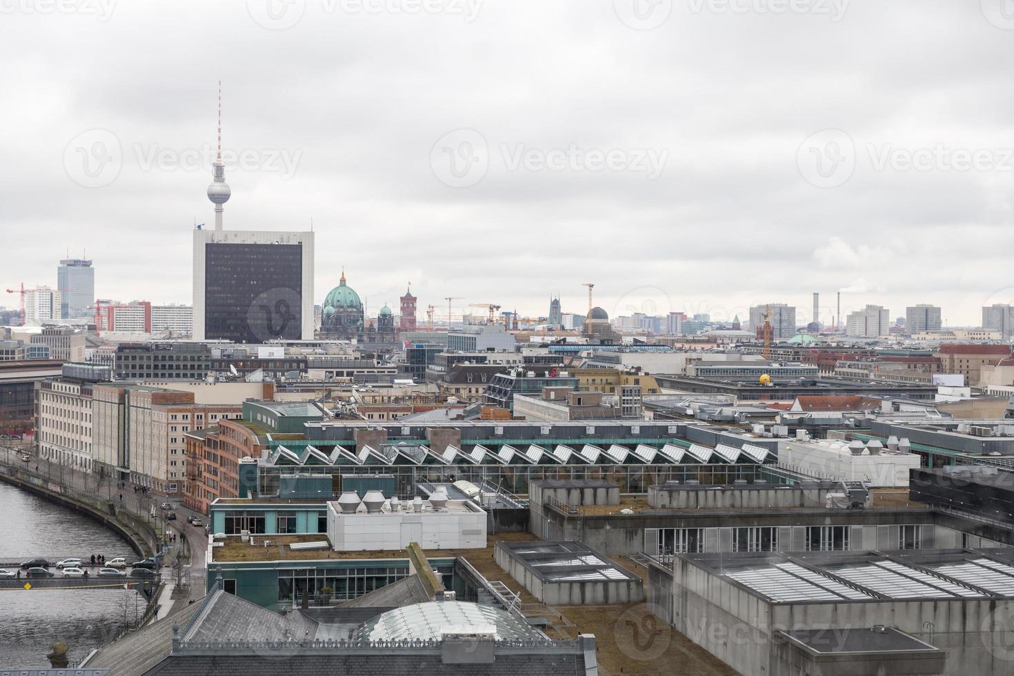 stadsvy över berlin, tyskland foto