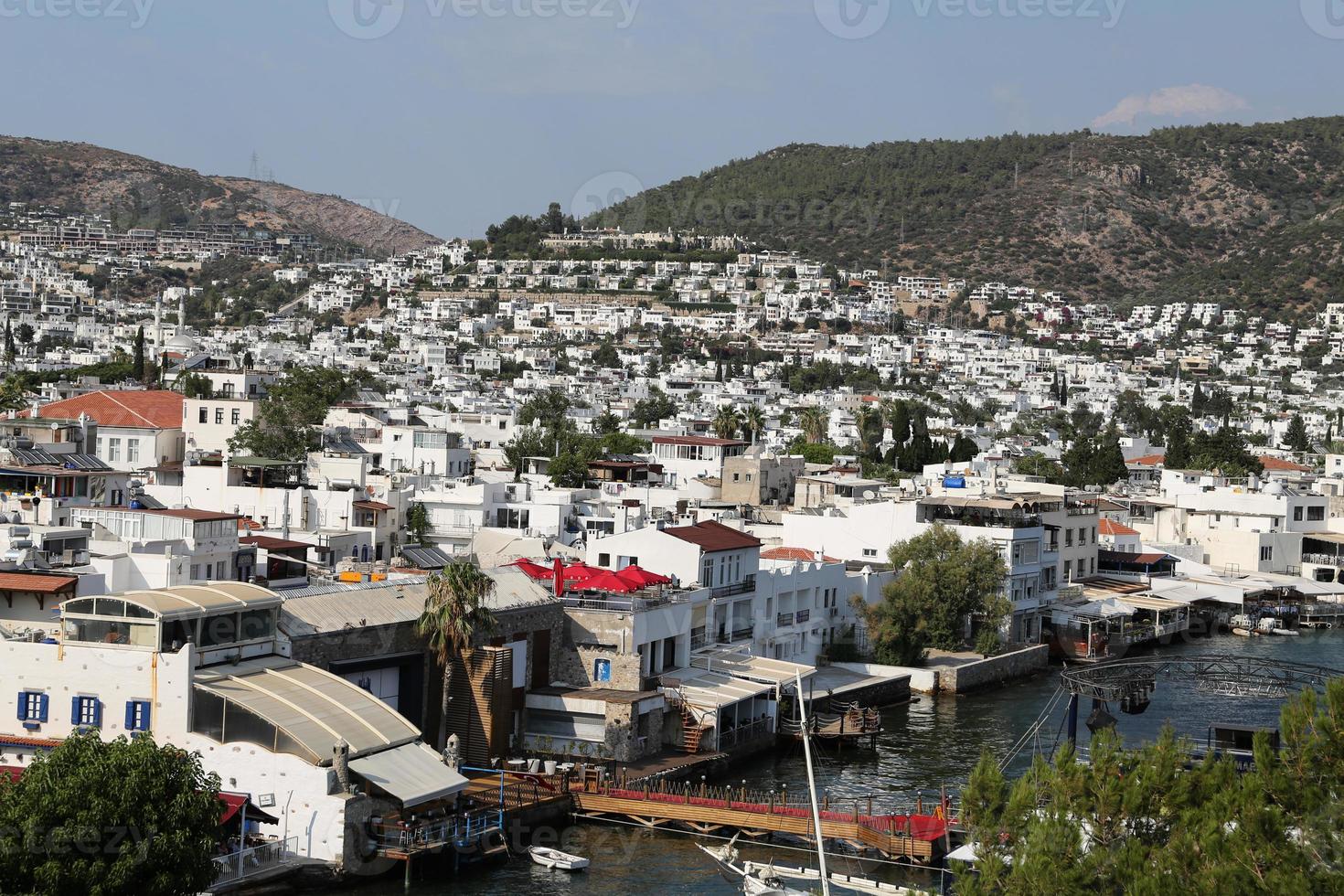 bodrum stad i Turkiet foto