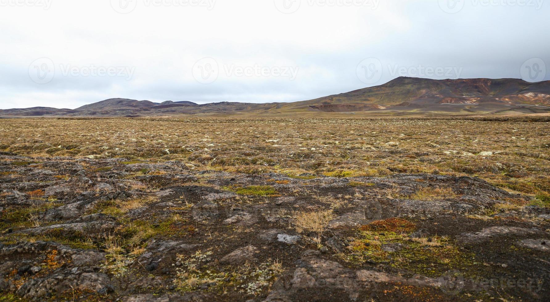 Krafla vulkanområde på Island foto