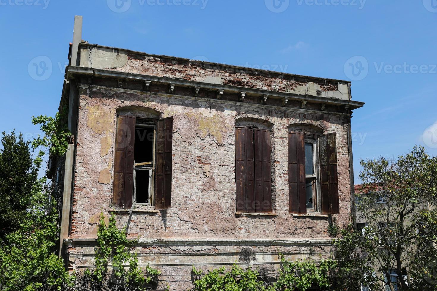 gammal byggnad i fenerdistriktet, istanbul foto