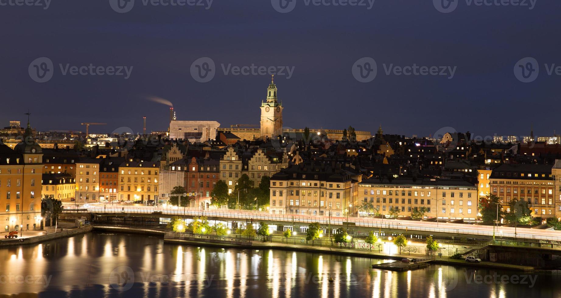 allmän utsikt över gamla stan i stockholm, sverige foto