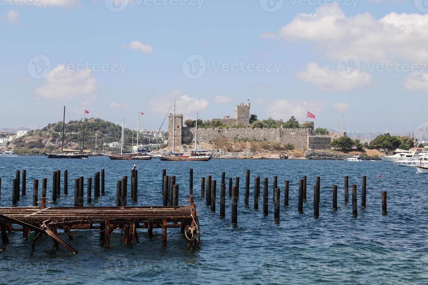 Bodrum slott i Turkiet foto