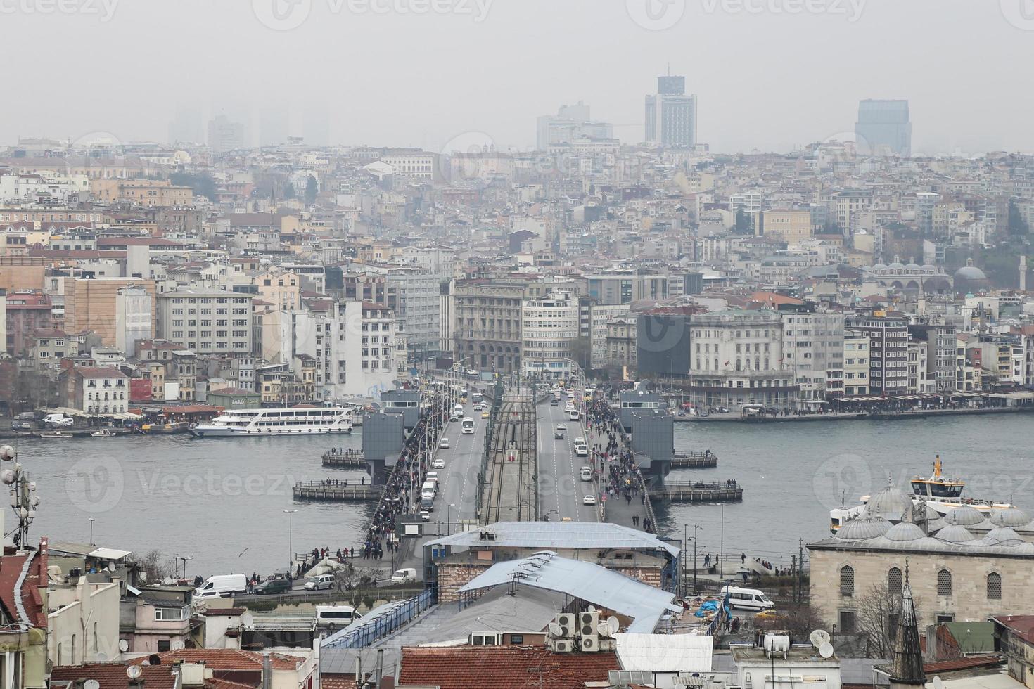 Galata och Karakoy-distriktet i istanbul foto