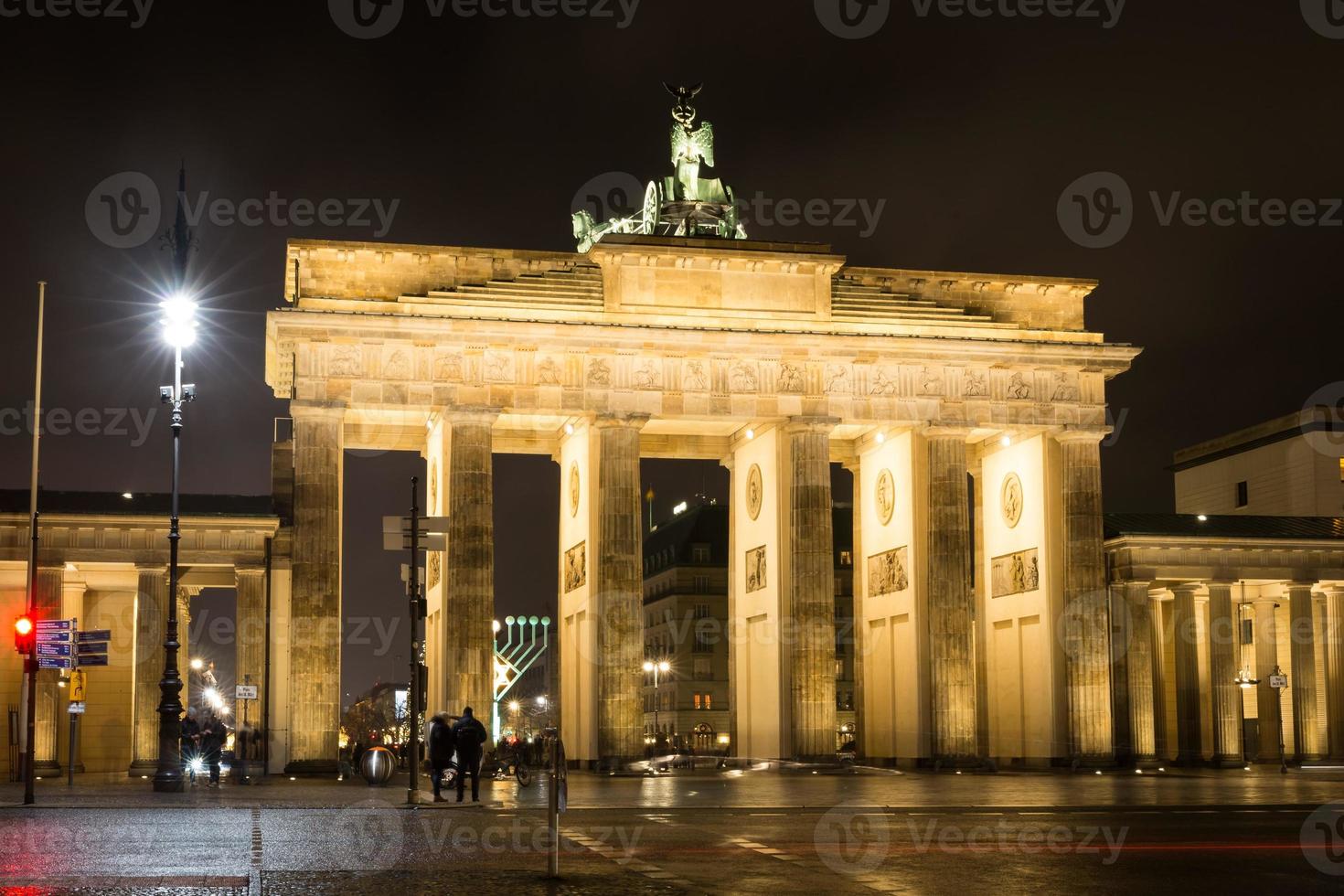 Brandenburg gate i Berlin, Tyskland foto