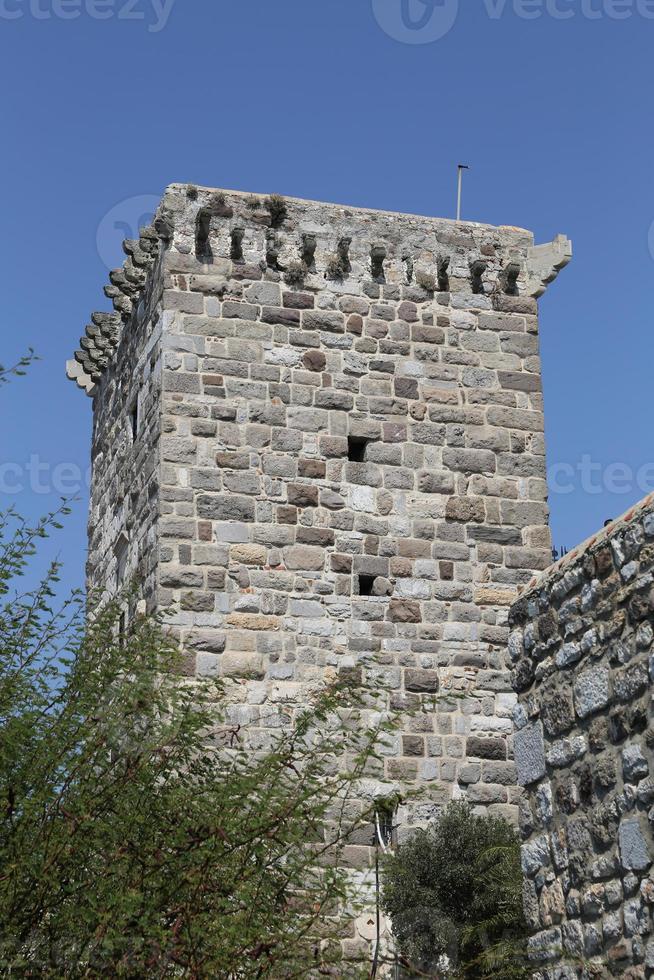 tornet av bodrum slott i Turkiet foto