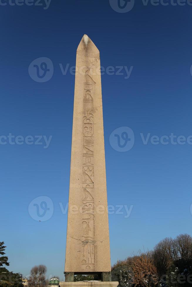 obelisk av theodosius i istanbul stad, Turkiet foto