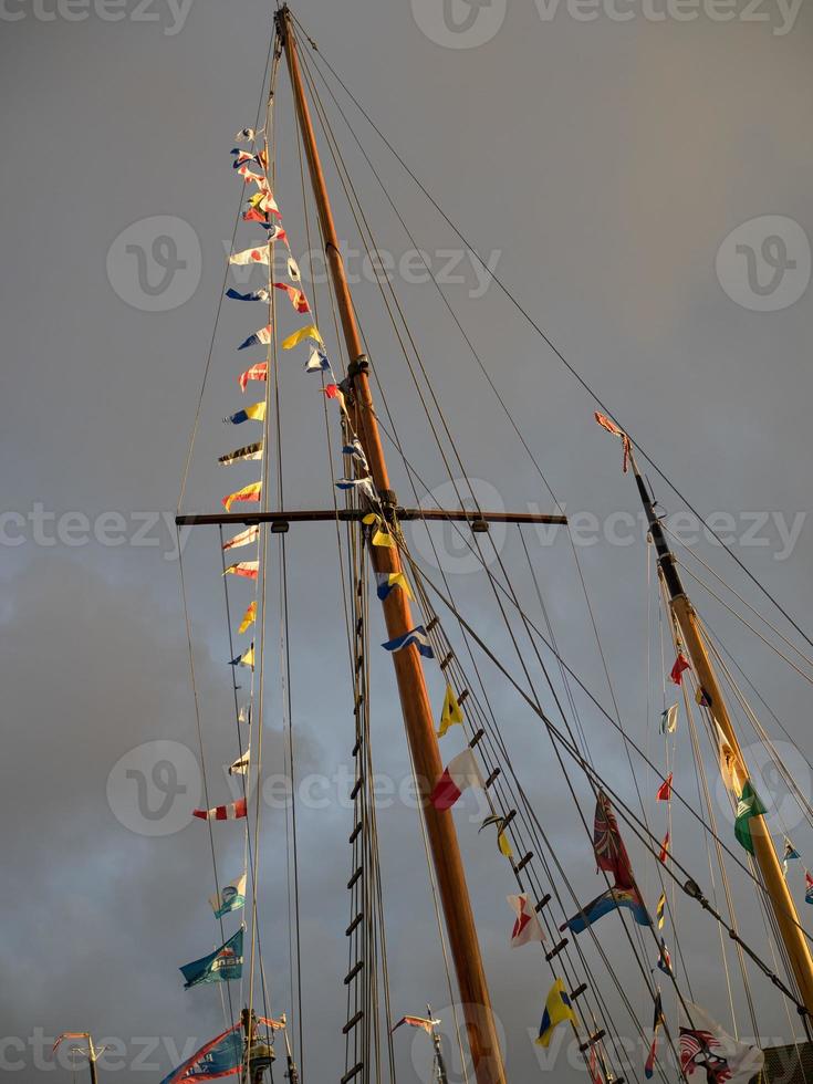 hamnen i carolinensiel foto