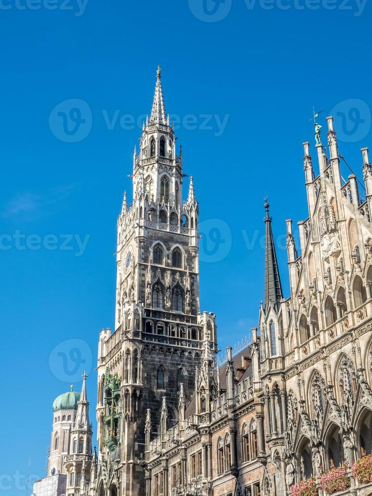 nytt rådhus, neues rathaus, i München, Tyskland foto